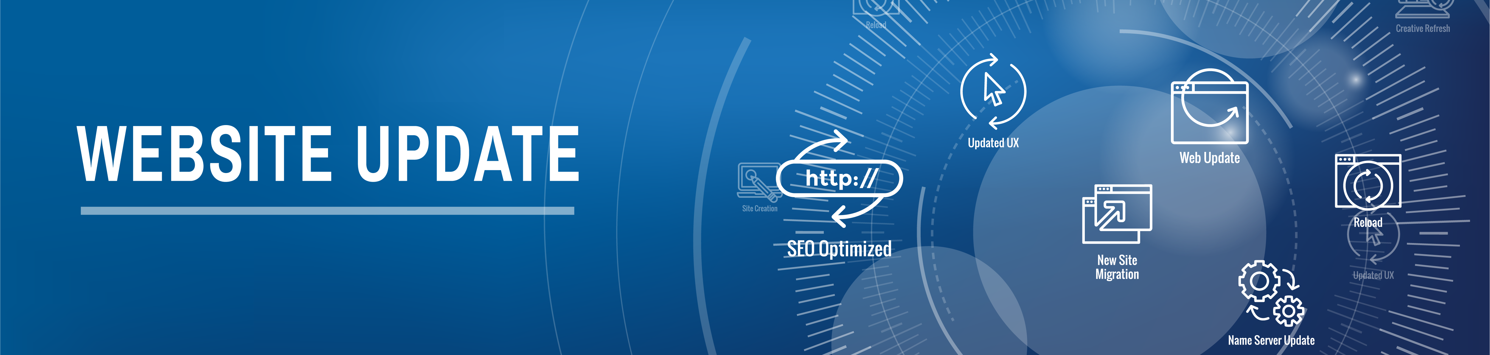 Website Update banner